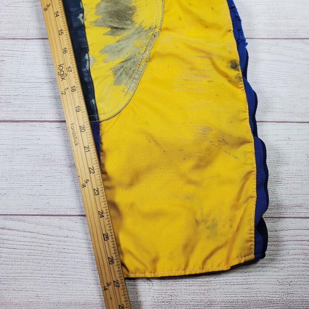 Vintage 70’s O'NEAL Racing Suzuki Dirt Bike Motorcross Pants 30 Yellow Blue USA - Picture 8 of 8